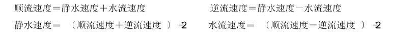 小学习数学公式：流水问题公式